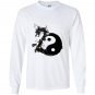 Tai chi symbol with dragon in water ink Long Sleeve