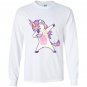Dabbing unicorn clothes heather Long Sleeve