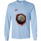 Zombie soccer player halloween 2017 Long Sleeve
