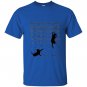 2h note music black cat T-shirt