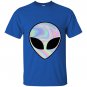 Alien head holographic party rave trippy T-shirt