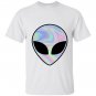Alien head holographic party rave trippy T-shirt