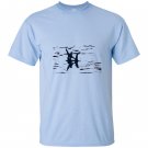 Bigfoot riding the loch ness monster sasquatch T-shirt