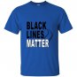 Black lines matter burnout T-shirt
