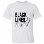 Black lines matter burnout T-shirt