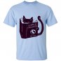 Cat reading a book world domination for cat T-shirt