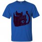Cat reading a book world domination for cat T-shirt