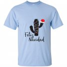 Feliz navidad cactus christmas pajamas family lights T-shirt