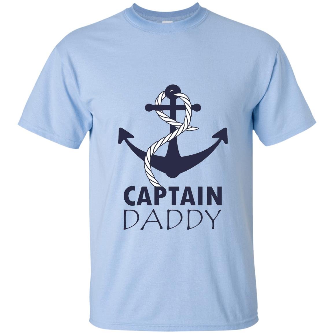 Father and daughter matching captain daddy first mate T-shirt