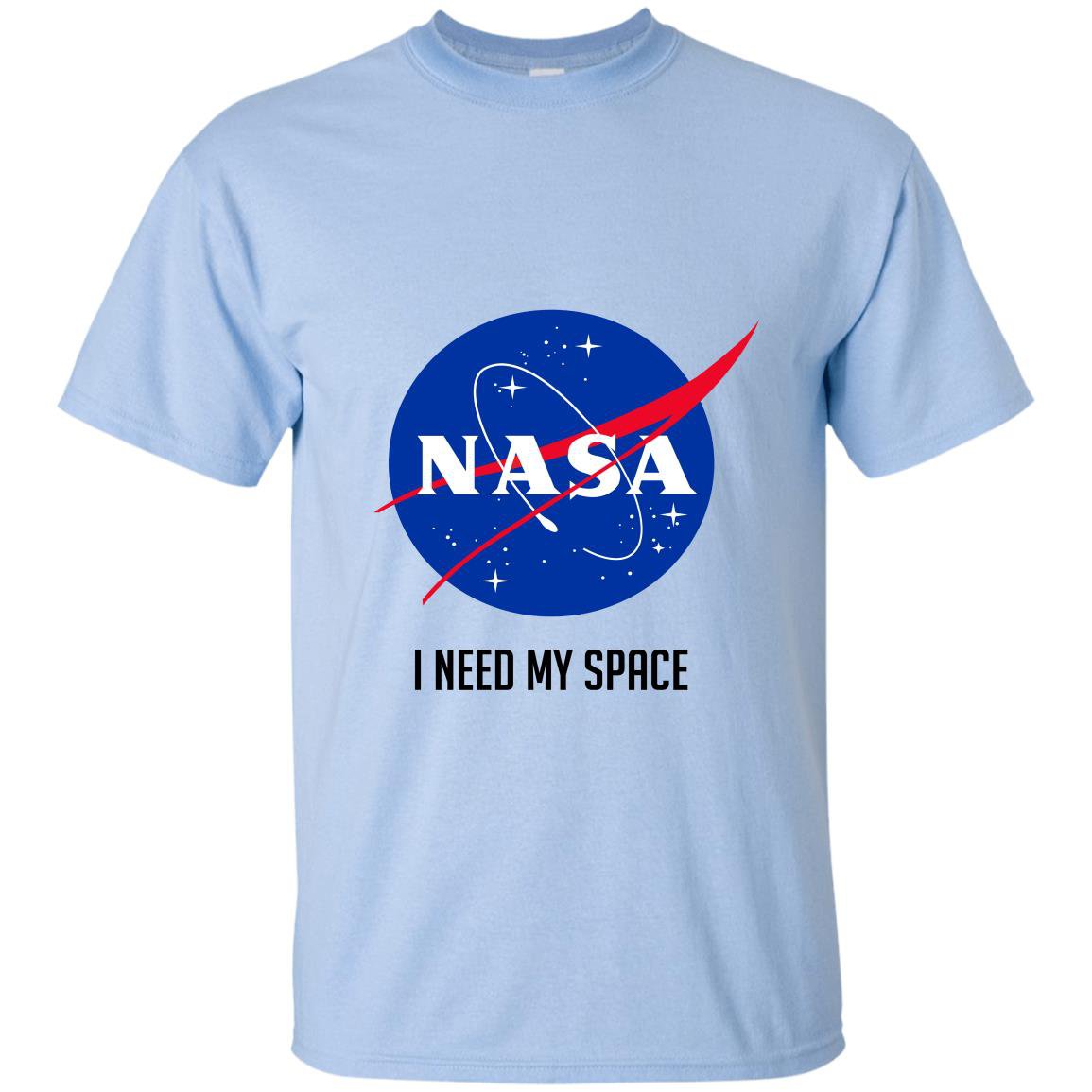 Nasa meatball logo i need my space text T-shirt
