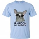 Pardon my french french bulldog with sunglasses T-shirt