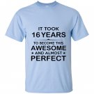 Sixteen 16 year old 16th birthday gift ideas T-shirt