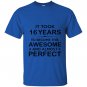 Sixteen 16 year old 16th birthday gift ideas T-shirt