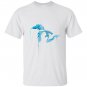State of michigan watercolor mitten great lakes T-shirt