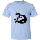 Tai chi symbol with dragon in water ink T-shirt