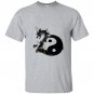 Tai chi symbol with dragon in water ink T-shirt