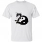 Tai chi symbol with dragon in water ink T-shirt