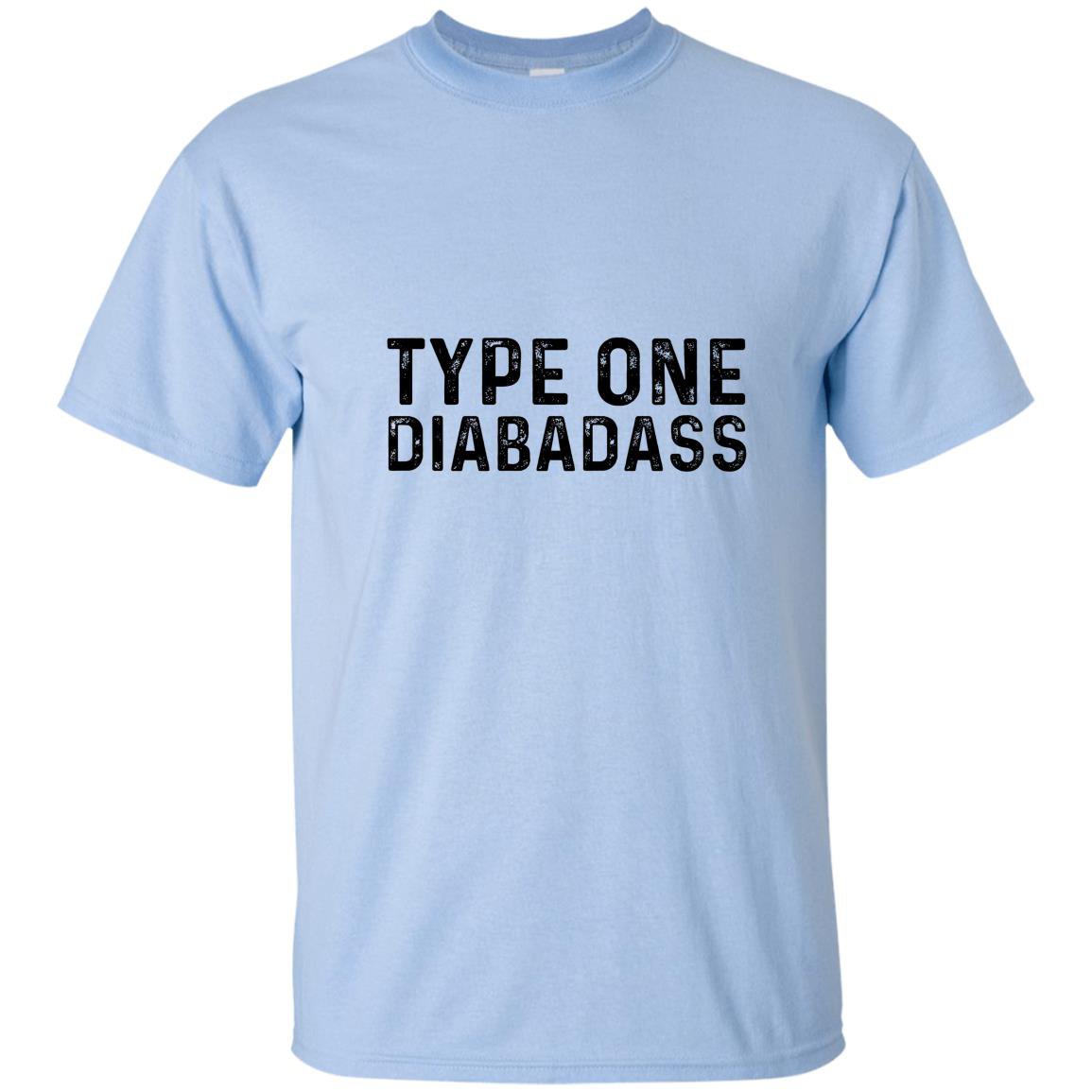Type one diabadass funny awareness diabetes T-shirt