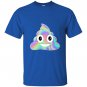 Unicorn poop emoji holo graphic T-shirt