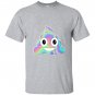 Unicorn poop emoji holo graphic T-shirt