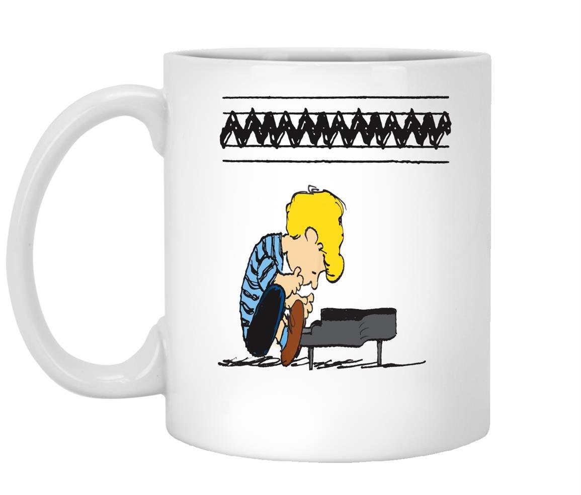 Peanuts music piano cartoon funny schroder Mug
