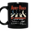 Abbey road 50th anniversary the beatles signatures 1969 2019 Mug Black