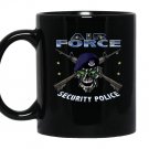 Air force security forces defensor fortis police Mug Black