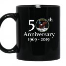 Apollo 11 50th anniversarynasa moon landing logo Mug Black