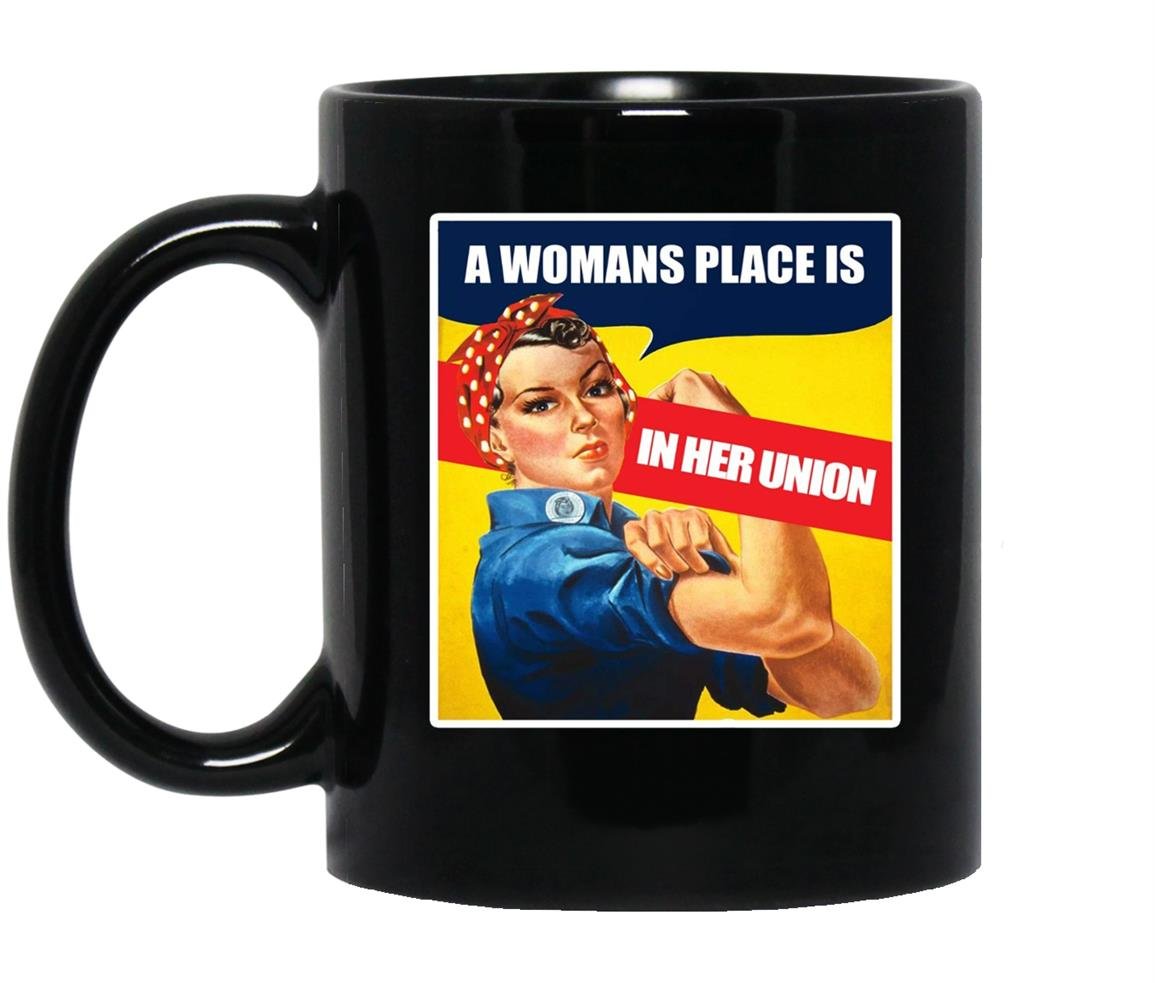 Place is in her union feminist Mug Black