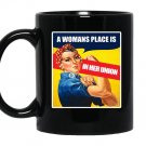 Place is in her union feminist Mug Black