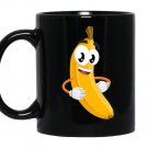 Banana emojismiley emoticon funny bananas Mug Black