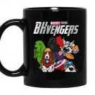 Basset hound avengers Mug Black