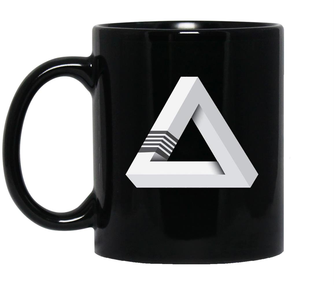 Bjj brazillian jiu jitsu belt triangle Mug Black