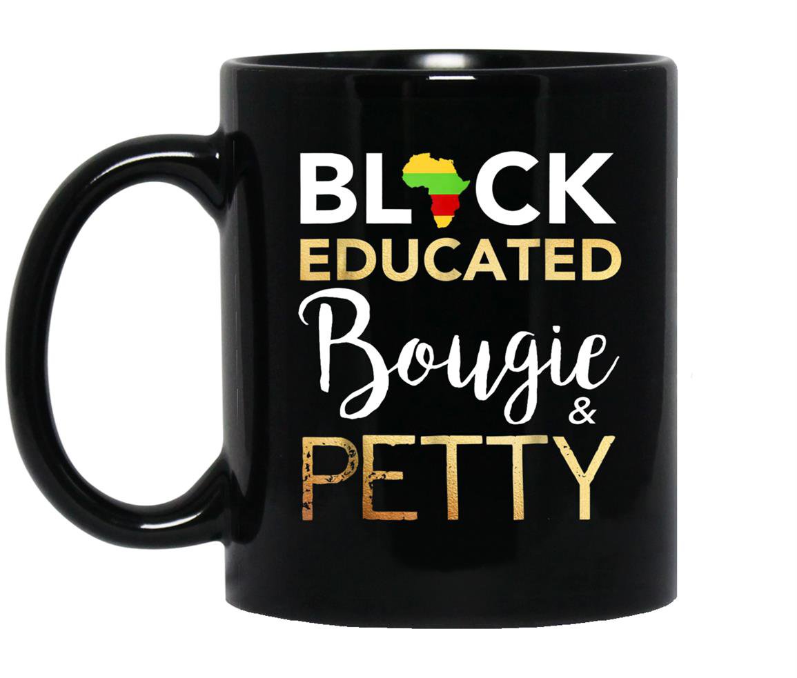 Black educated bougie and petty Mug Black