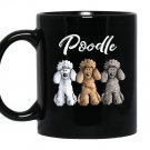 Cute poodlei caniche puppy dogs gift Mug Black