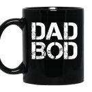 Dad bod rough strong 90s stencil textdark Mug Black