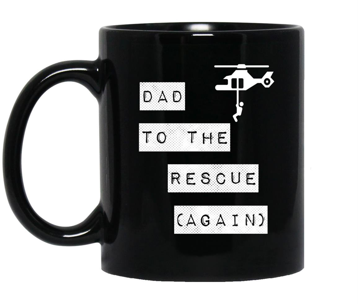 Dad to the rescue againhelicopter Mug Black