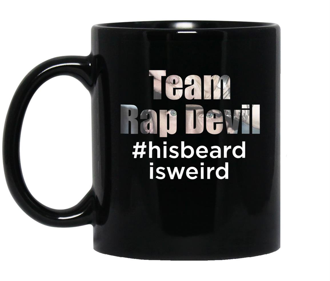 Eminem mgk hisbeard is weird team rap devil Mug Black