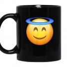 Emoji angel Mug Black