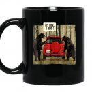 Hey look a menu red bear vintage Mug Black