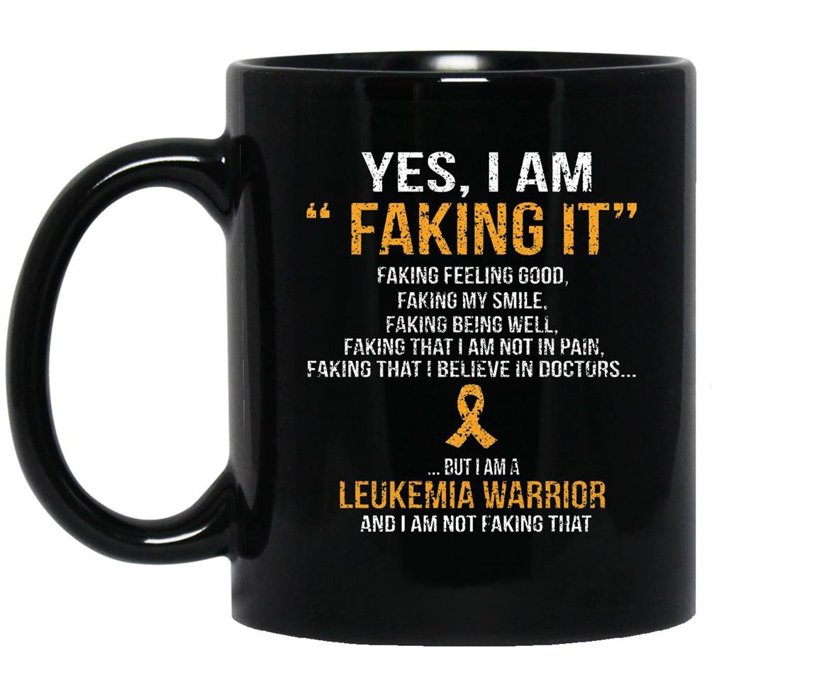 I am a leukemia warrior Mug Black