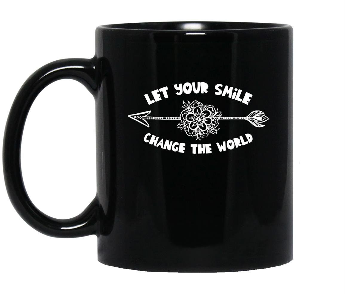 Inspirationallet your smile change the world Mug Black