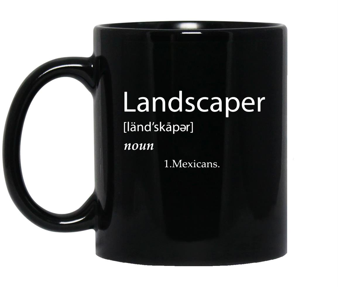 Landscaper definition landscaping mexican joke gift Mug Black