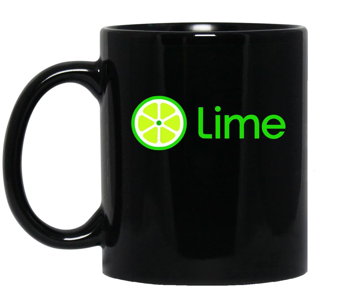 Lime logolime bike lime scooters Mug Black