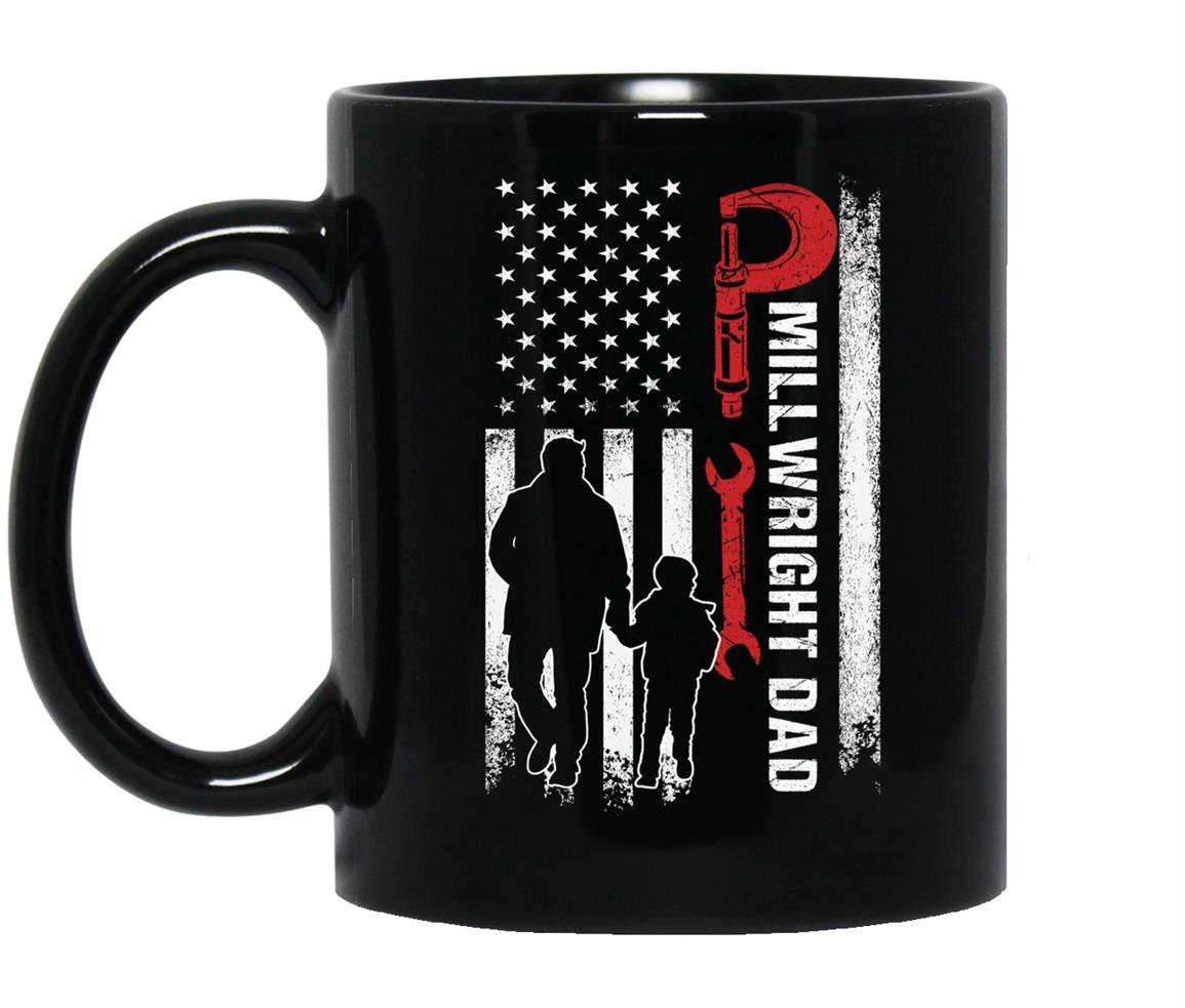 Millwright dad for fathers day millwright Mug Black