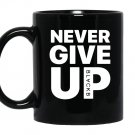 Mo salah never give up Mug Black