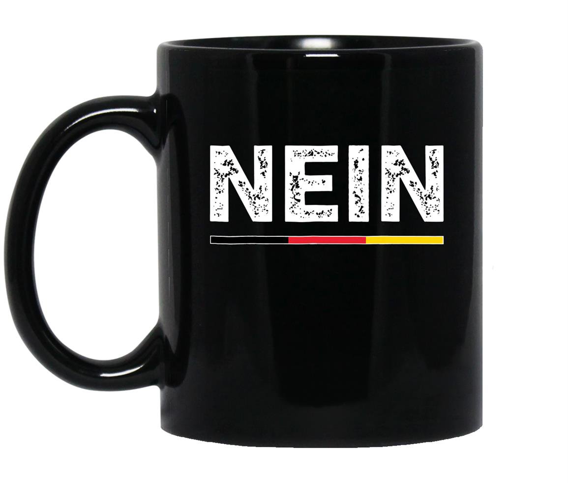 Neingerman no saying funny germany vintage Mug Black