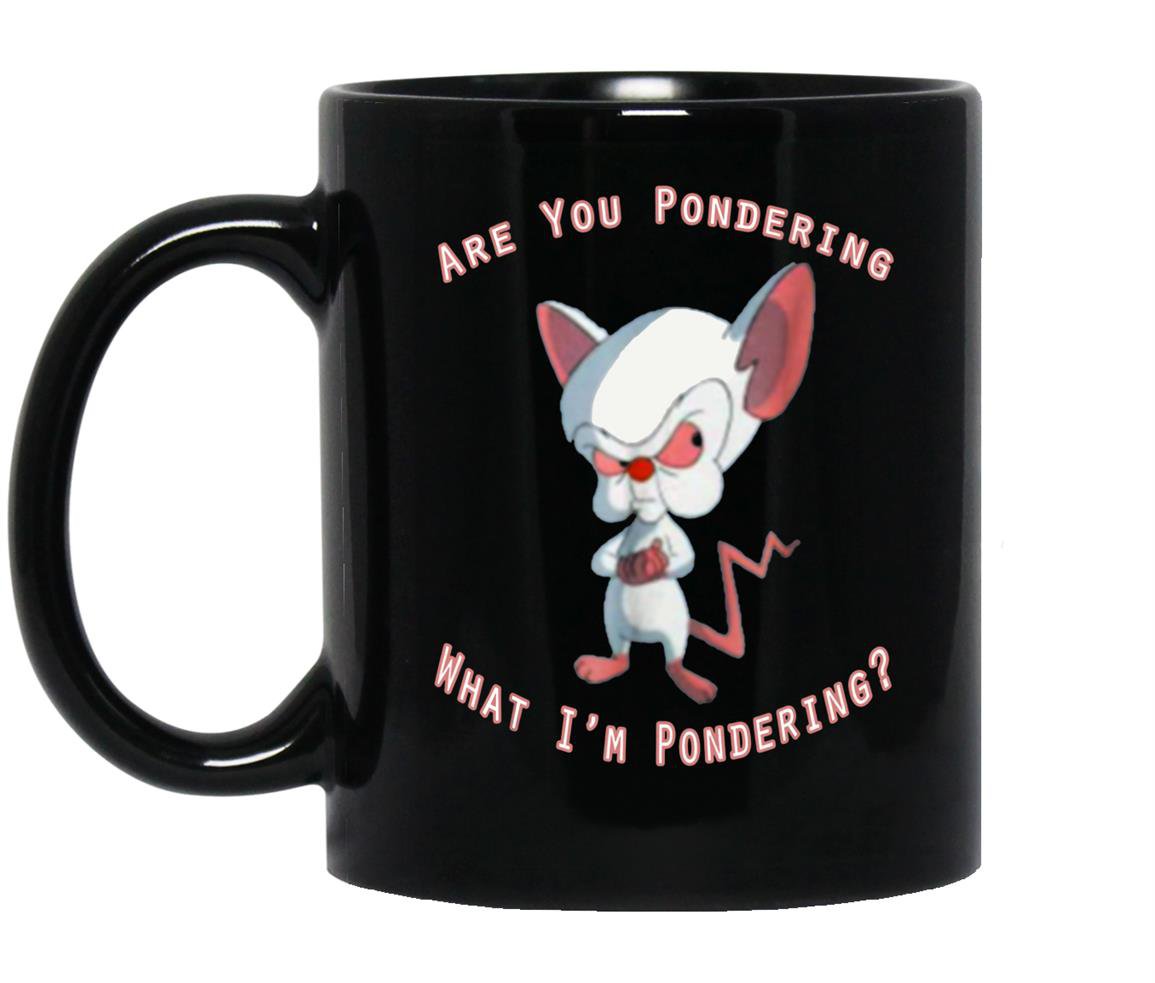 Pinky and the brain brain Mug Black