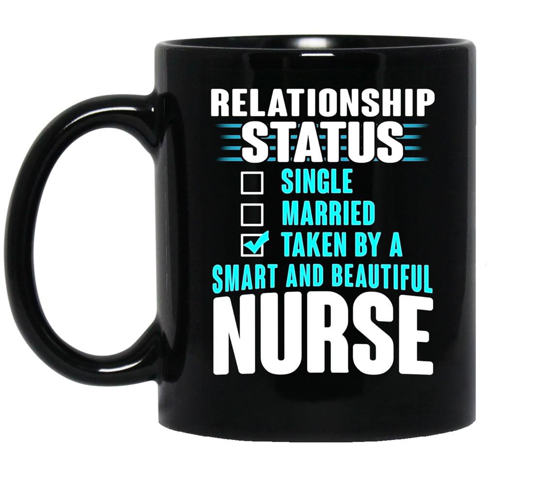 Relationship status taken by a smart beautiful nurse Mug Black