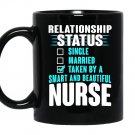 Relationship status taken by a smart beautiful nurse Mug Black